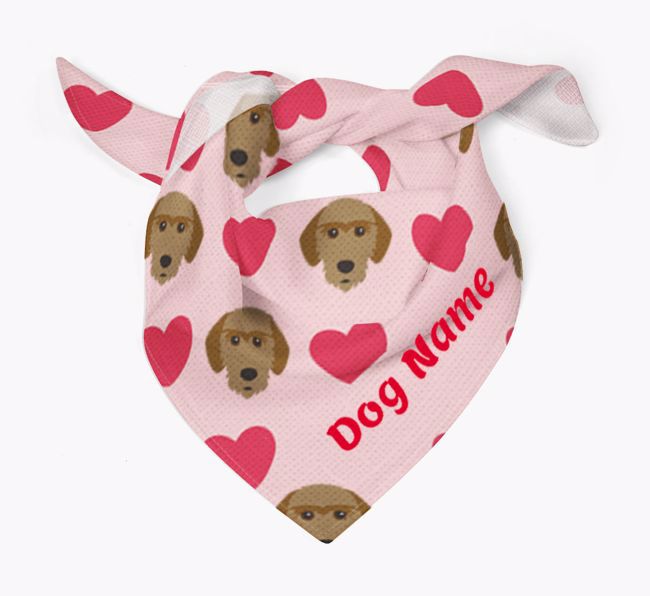 'Heart Pattern' - Personalised {breedFullName} Bandana